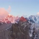 Tian Shan Snow-Capped Mountains at Sunset. Aerial Hyper Lapse - VideoHive Item for Sale