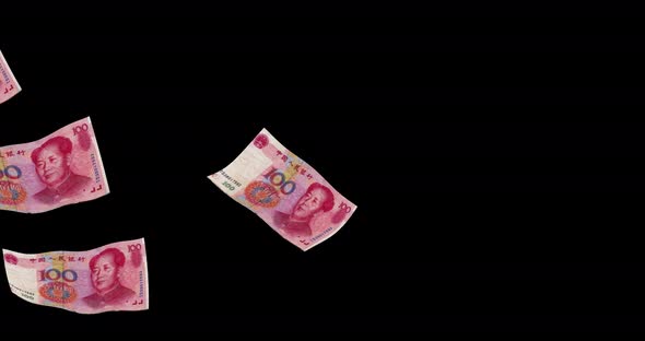 Some Renminbi bills float