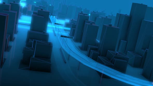 Abstract Digital Futuristic City alt