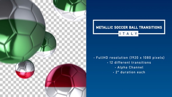 Metallic Soccer Ball Transitions - Italy