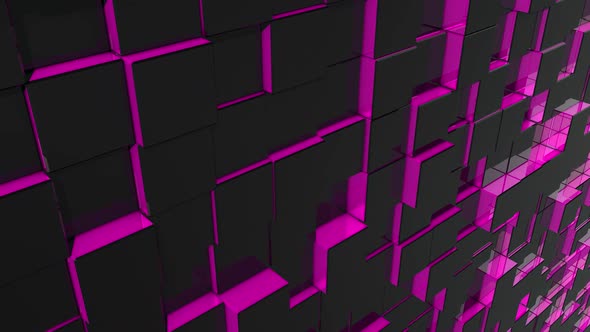 Modern Colorful Pink Cubes Background alt