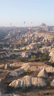 Cappadocia Turkey  Vertical Video of Balloon Launch alt