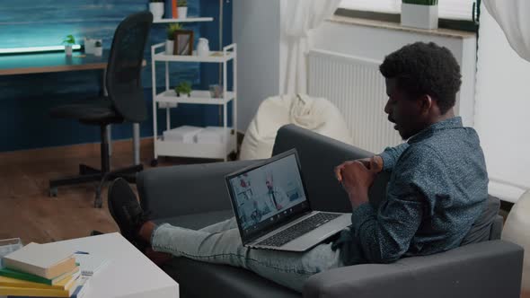 Sick Patient Online Medical Consultation From Home alt