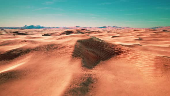 Wide and Wild Landscape of the Arabic Sand Desert alt