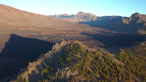 An Aerial View of the Bald Mountain in Tenerife Spain alt