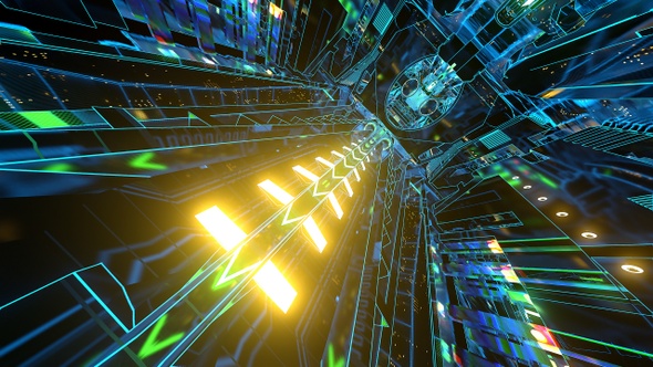 Dizzying Detailed Sci Fi Tunnel Loop alt