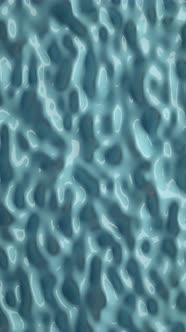 Volumetric wavy blue fluid. 3d animation render 4k footage, infinite loop alt