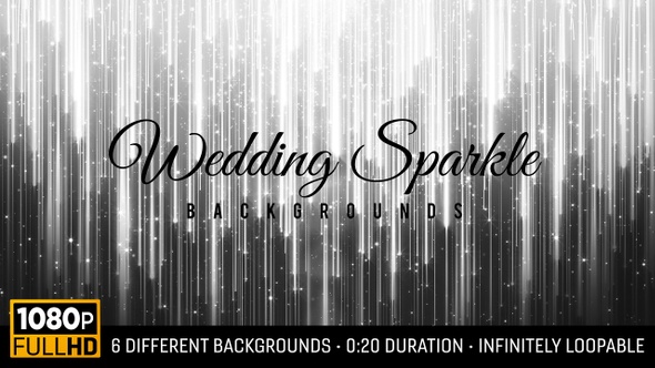 Wedding Sparkle Backgrounds HD (6-pack)
