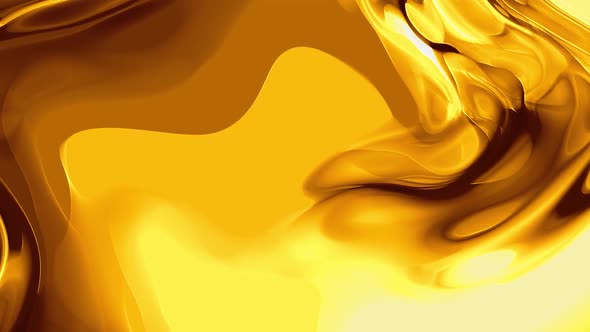 Golden Metallic Yellow Paint Abstract Background