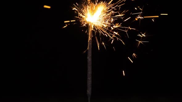 Sparkler Bengali Fire Slow Motion alt