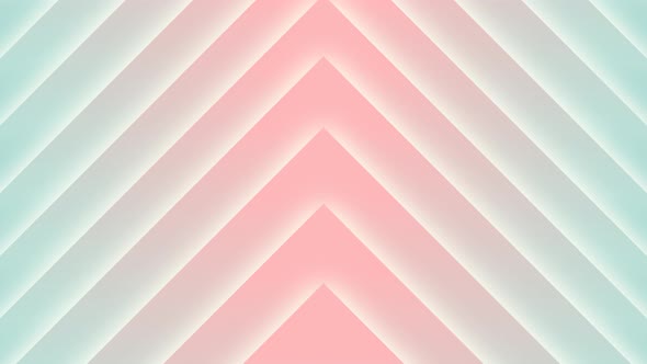 Summer Geometric Triangle Shape Flow Animation, Light Pink Blue