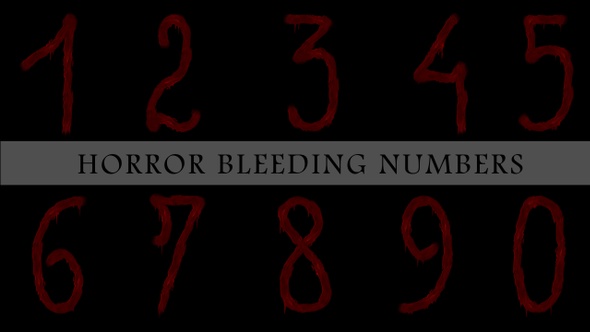 Horror Bleeding Numbers alt