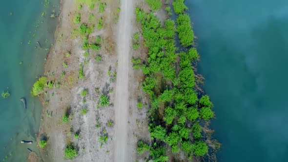 Lake in countryside  alt
