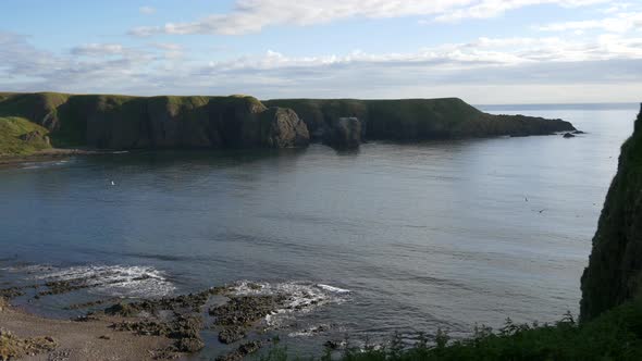 Panoramic view of the North Sea coastline alt