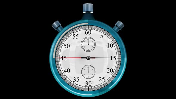 60 Second Countdown Clock   Blue Stop Watch