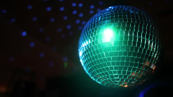 Spinning disco ball