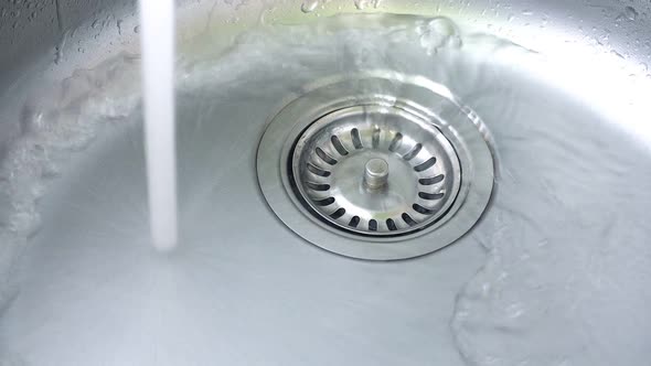 Running Water Out of Faucet in Sink, Stock Footage | VideoHive