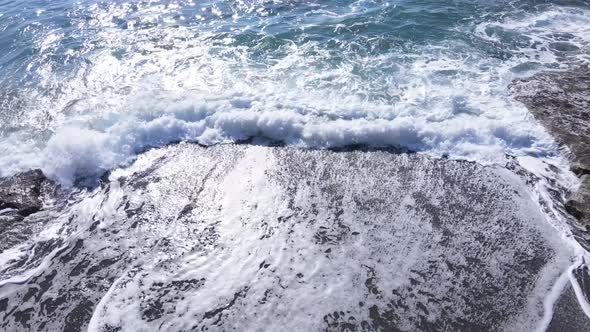 Sea Near the Coast - Close-up Aerial View of the Coastal Seascape alt