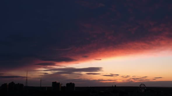 City Clouds Sunset
