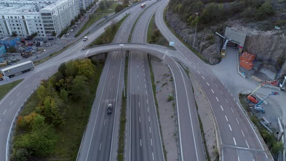 Aerial View of Interchange Highway