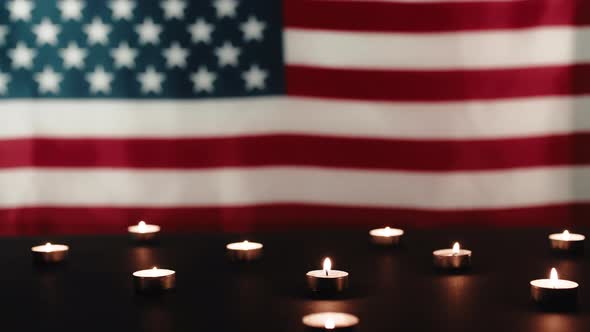 American Flag with Mourning Matches by PolonioVideo | VideoHive