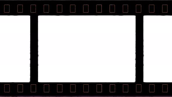 Vistavision Film Frame with Sprocket Hole for Retro Vintage Effects
