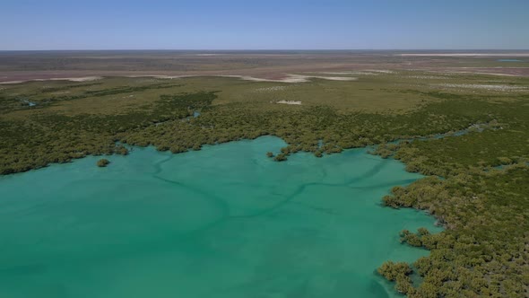 Cape Keraudren Wetlands, Western Australia 4K Aerial Drone