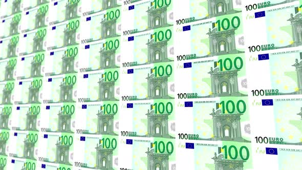 100 Euro Note Money Loop Background 4K 09