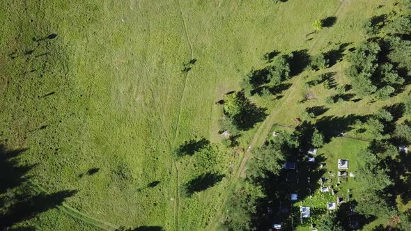 Stecak Medieval Tombstone Aerial 4K alt