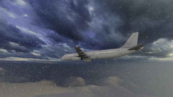 Airplane In Snowstorm alt