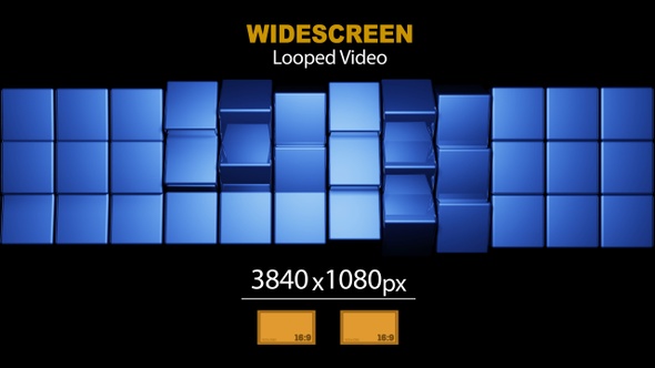 Widescreen Cubes Rotation 05