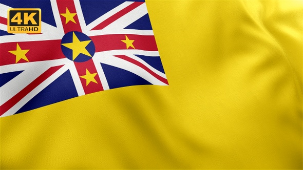 Niue Flag - 4K alt