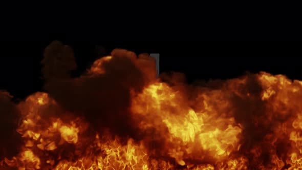 Flame Smoke Wall Transition 1080p