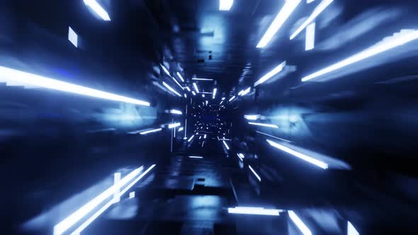 Abstract sci-fi tunnel seamless loop.