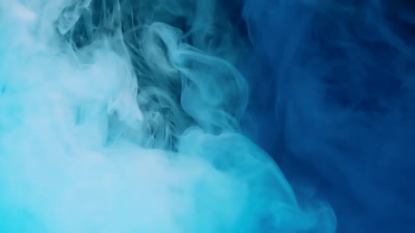 Blue Paints Mixture Dissolves alt