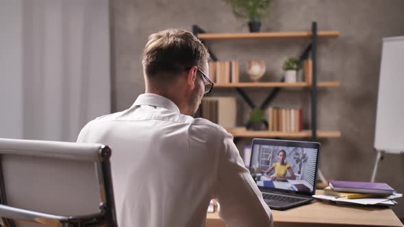 HR Manager Interviewing Potential Employee Online alt