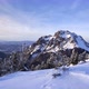 Rocky peak in winter landscape. Snowy mountain nature in the national park, - VideoHive Item for Sale