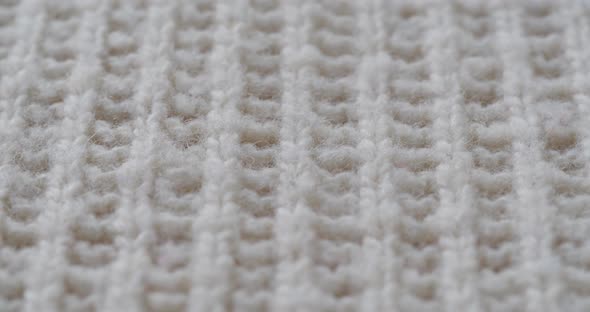Beige Woolen Fabric Closeup alt