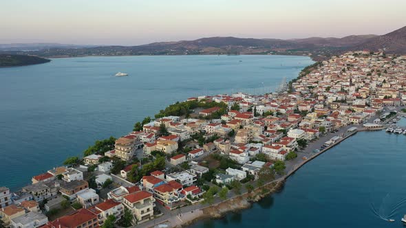 Aerial View of Ermioni Greece  Drone Videography alt