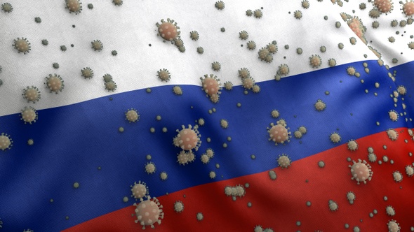 Covid Russia Flag / Corona Russia Flag alt
