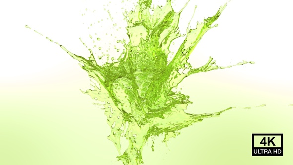 Crystal Clear Green Water Explosion 4K alt