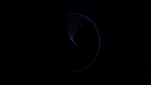 Blue Magic Circular Particles Animation