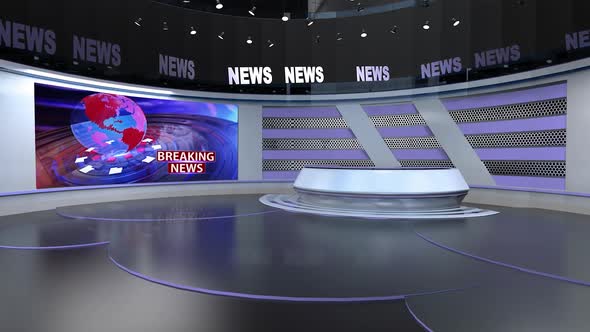 3D Virtual News Studio A005 E alt