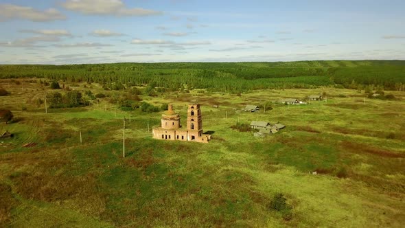 Red Brick Church Ruins