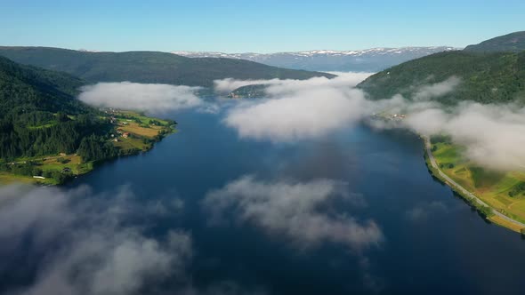 Beautiful Nature Norway over the Сlouds alt
