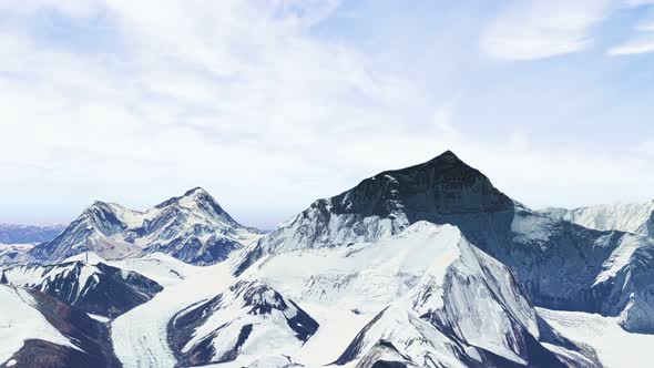 Himalayas Mount Everest Aerial View alt