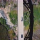 Top View Drone Rising Above Cars Driving Through Bixby Creek Bridge - VideoHive Item for Sale