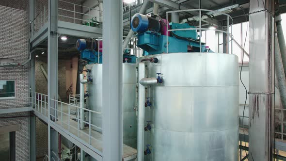 Large Containers are Used in the Food Industry for Various Liquid ...