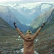Hiker Raising Hands - VideoHive Item for Sale
