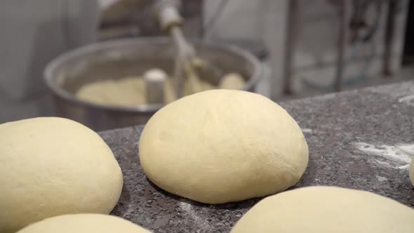 Making bread rolls. Rustic style.Process of making bread. alt